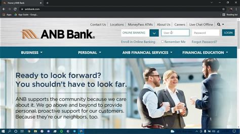 anb online banking login.